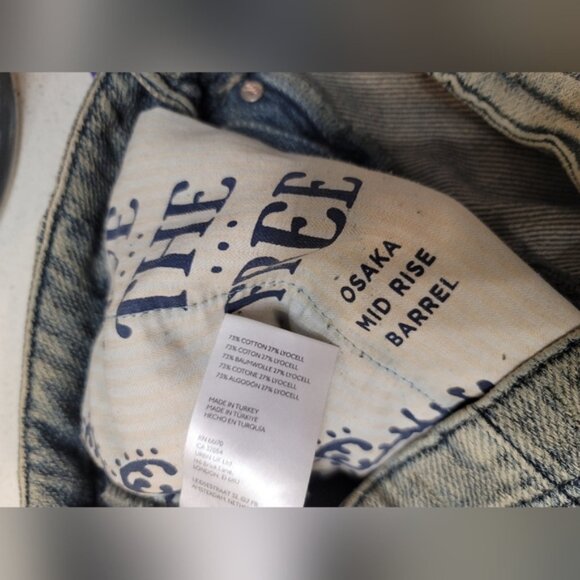 We the Free Osaka Mid-Rise Barrel Jeans Size 27 - Picture 9 of 9